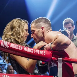 Rachel McAdams and Jake Gyllenhaal in Southpaw