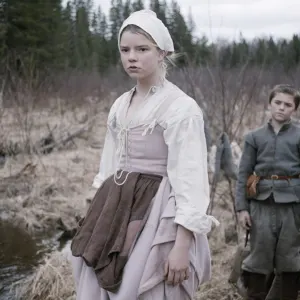 Anya Taylor-Joy, Harvey Scrimshaw in The Witch