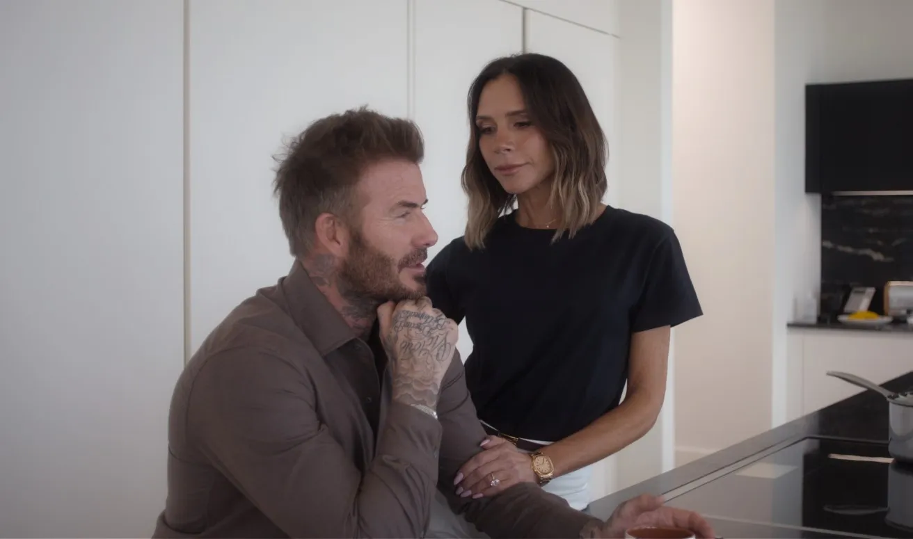 David Beckham and Victoria Beckham in Victoria Beckham