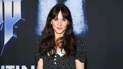 LOS ANGELES, CALIFORNIA - SEPTEMBER 09: Zooey Deschanel attends the Premiere of "Spinal Tap II: The End Continues" at The Egyptian Theatre Hollywood on September 09, 2025 in Los Angeles, California. (Photo by Alberto E. Rodriguez/FilmMagic)
