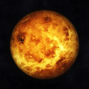 Digital Illustration of Planet Venus