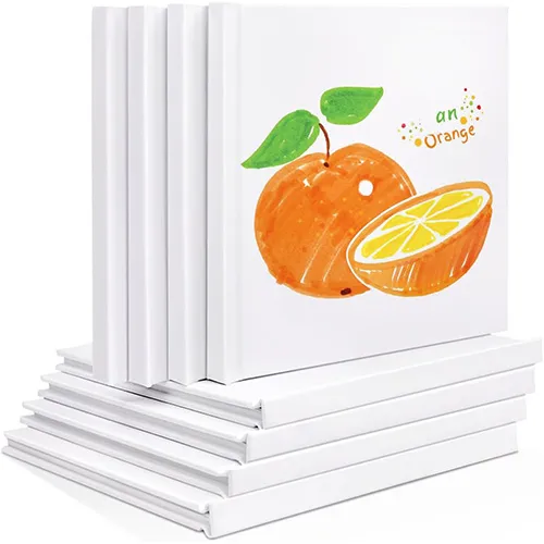 Dynta Blank Hardcover Book 5x5 Inch, 8 Pack Blank Books