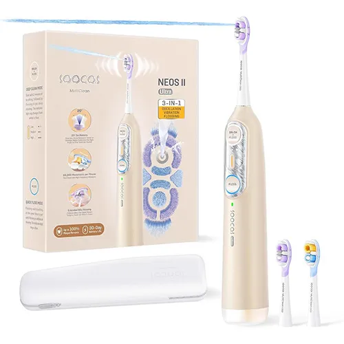 Soocas NEOS II Ultra – Electric Toothbrush with Water Flosser Combo