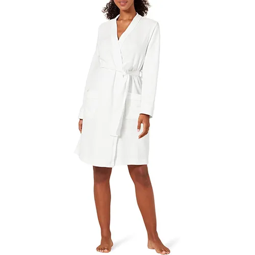 Amazon Essentials Women's Lightweight Waffle Mid-Length Robe