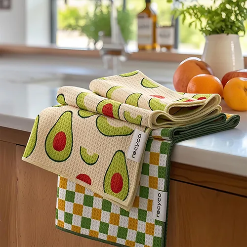 Recyco Waffle Kitchen Towel Set