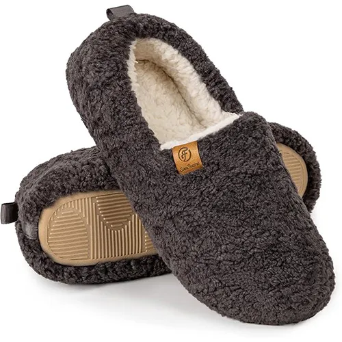 EverFoams Women&rsquo;s Memory Foam Fleece-Lined Slippers