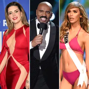 Alicia Machado Steve Harvey y Angela Ponce