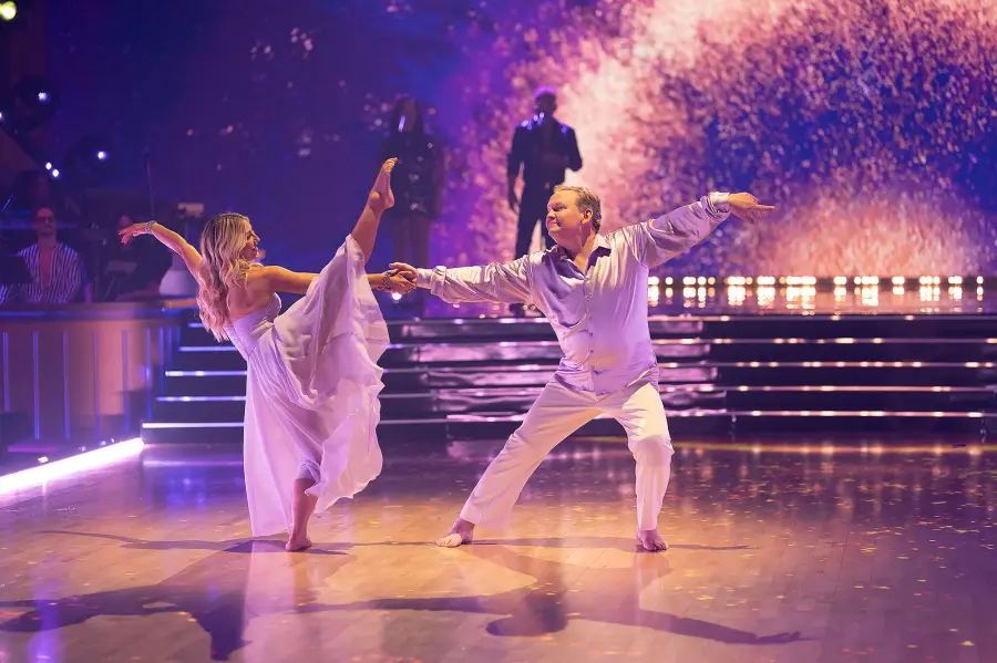 Andy Richter and Emma Slater Dancing With The Stars Rock and Roll Hall of Fame Night