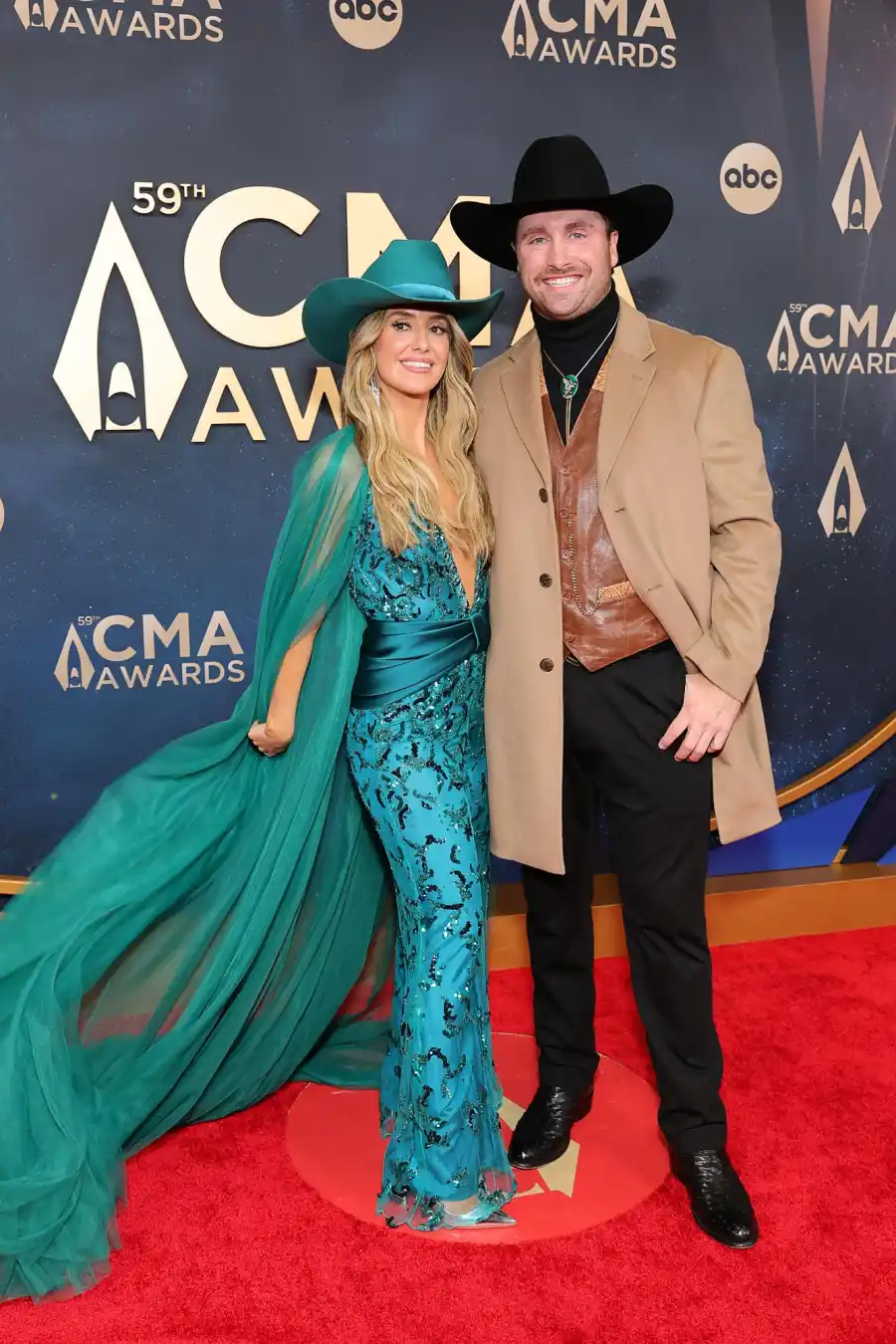 CMA Awards 2025 59th Arrivals Lainey Wilson and Devlin Duck Hodges 2247538480