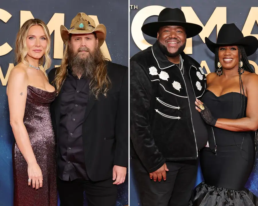 CMA Awards 2025 59th Arrivals Morgane Stapleton and Chris Stapleton Michael Trotter Jr and Tanya Trotter of The War and Treaty 2247546015 2247538160