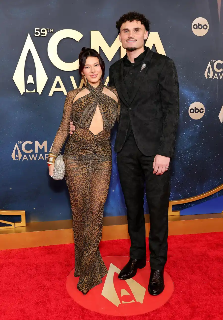 CMA Awards 2025 59th Arrivals Tianna Roblliard and Adrien Nunez 2247546527