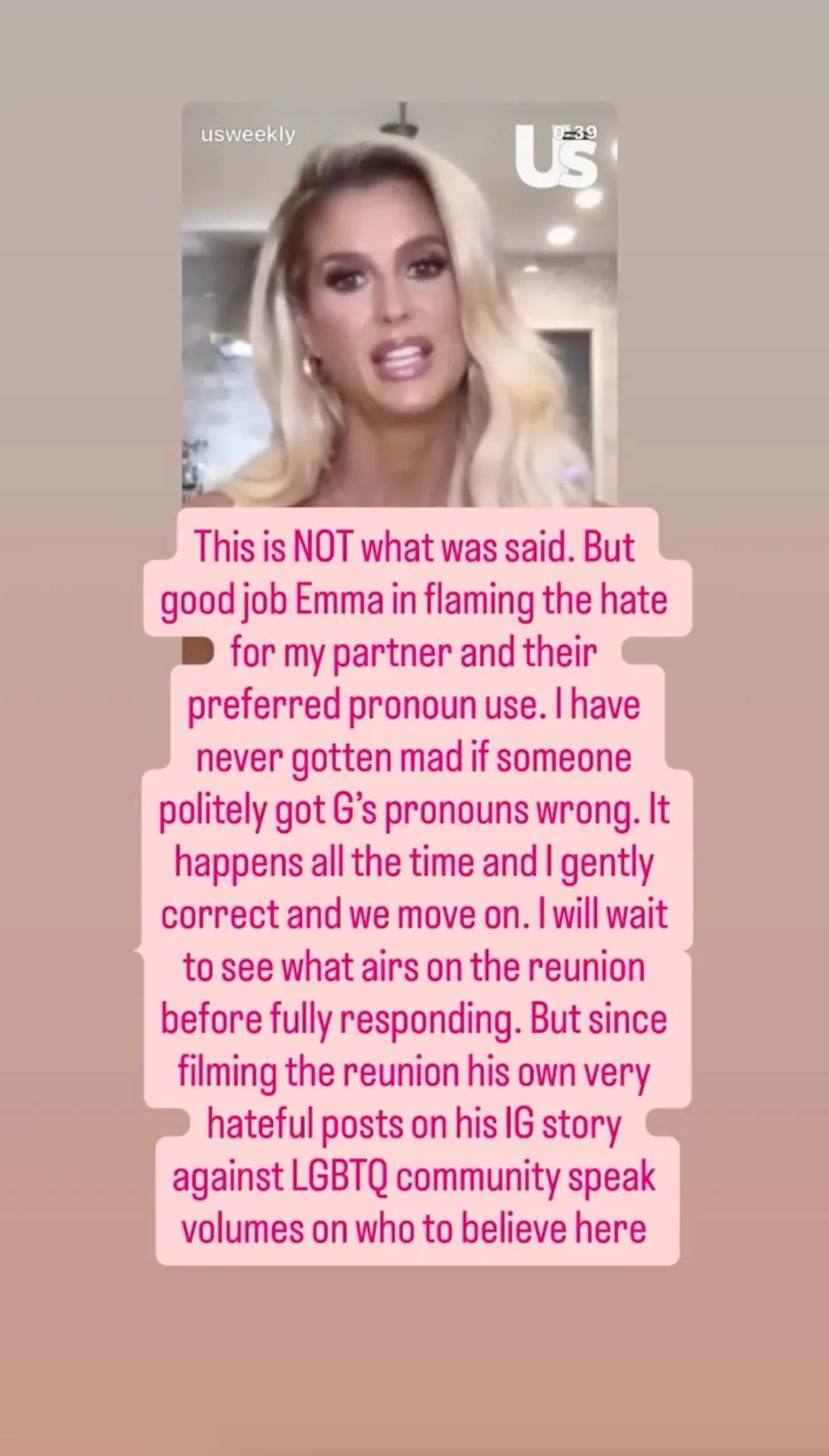 Chrishell Stause Accuses Emma Hernan of Flaming Hate Towards G Flip by Defending BF Blake in Pronouns Feud