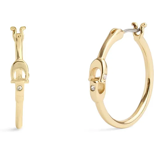 Coach Signature Hoop Earrings