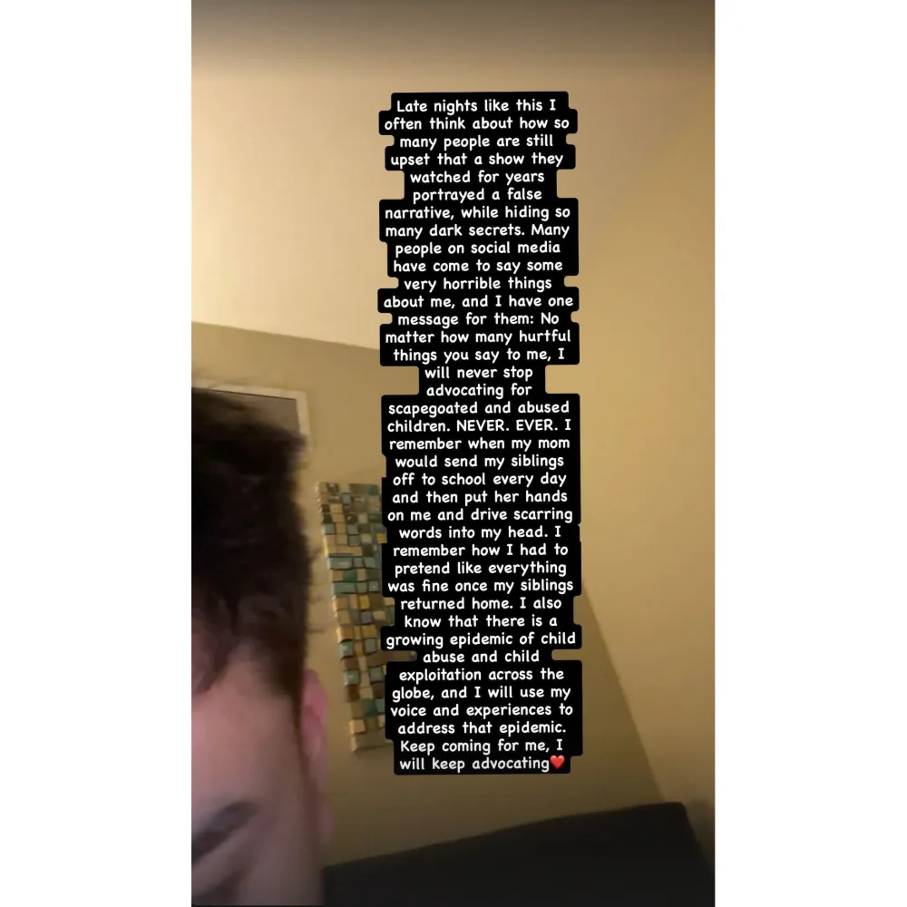 Collin Gosselin Shares More Abuse Allegations Against Mom Kate