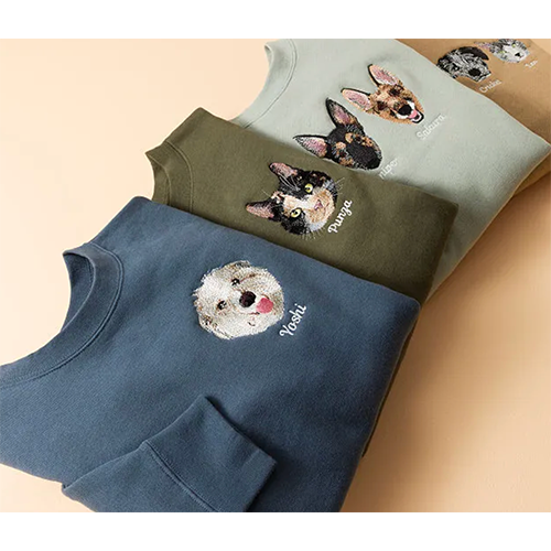 Custom Pet Embroidered Sweatshirt