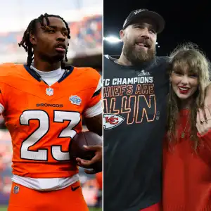 Denver Broncos Player Name Drops Taylor Swift in Sharing Picture Hitting Travis Kelce