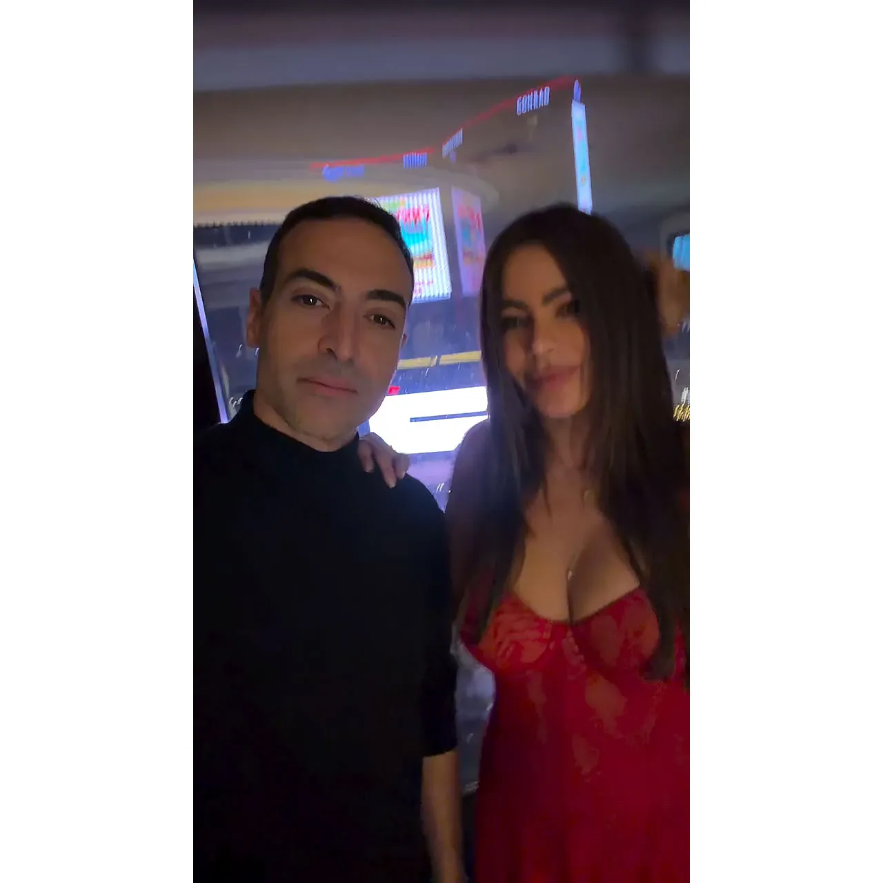 Feature Sofia Vergara Shows Off a Semi Sheer Lingerie Dress in Vegas