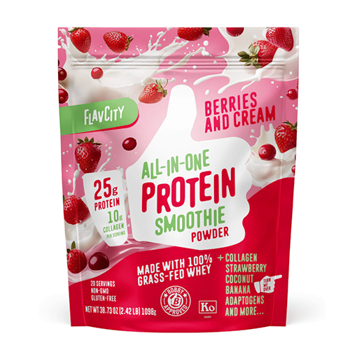 FlavCity Berries & Cream Protein Powder
