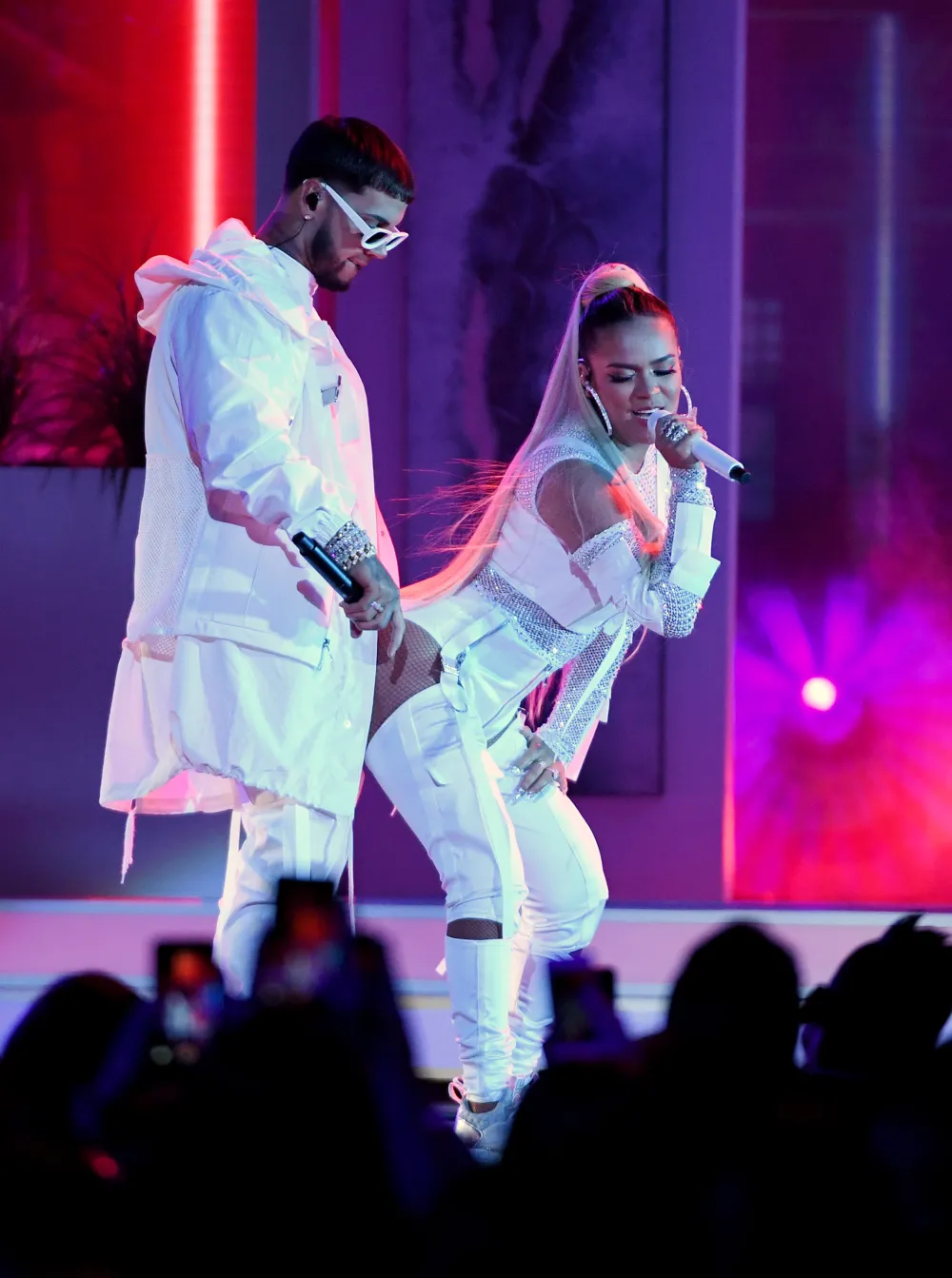 Anuel AA y Karol G.