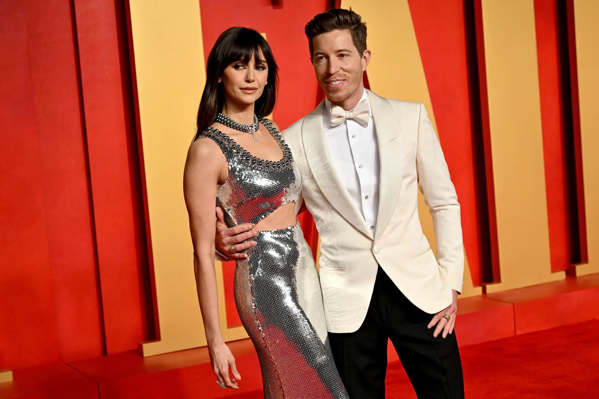 GettyImages-2076848497 Nina Dobrev Seemingly Mocks Shaun White Split With Halloween Costume