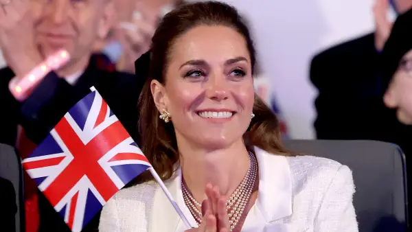 Catherine, Princess of Wales attends a concert to mark the 80th Anniversary of VE Day at Horse Guards Parade on May 08, 2025 in London, England. The King and Queen, joined by Members of the Royal Family, will take part in events from May 5th to May 8th to commemorate the 80th anniversary of VE Day, which signalled the end of the Second World War in Europe.