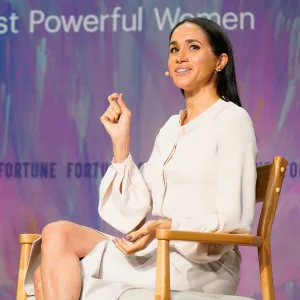 Duchess of Sussex and Founder of As Ever Meghan Markle speaks onstage during Fortune Most Powerful Women Summit 2025 at Salamander Hotel on October 14, 2025, in Washington, DC.