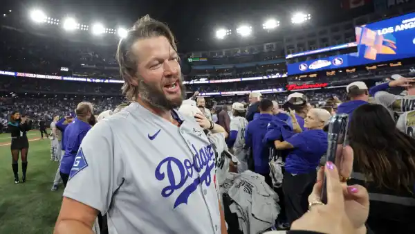 GettyImages-2244095752 Clayton Kershaw Retires From Los Angeles Dodgers With World Series Win