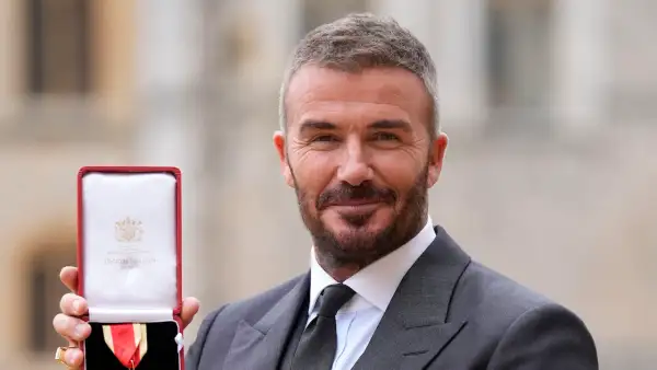 David Beckham Wasn't Nervous When He Was Knighted by King Charles III