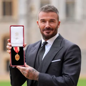 David Beckham Wasn't Nervous When He Was Knighted by King Charles III