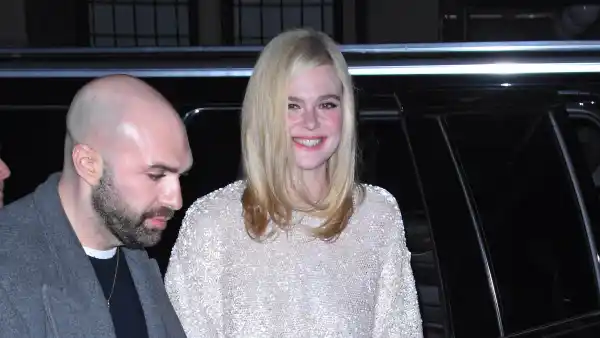 Elle Fanning is seen on November 12, 2025 in New York City.