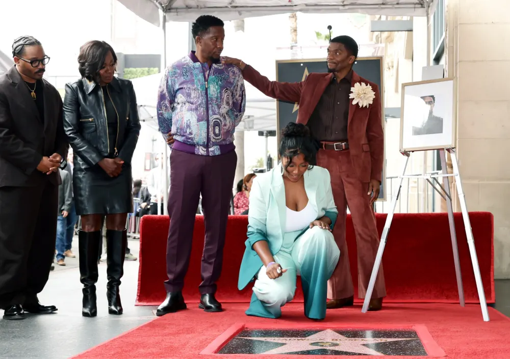 Black Panther Director Tears Up at Chadwick Bosemans Walk of Fame Ceremony