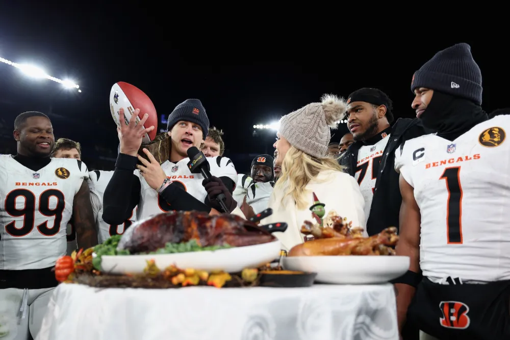 Bengals Joseph Ossai Choked on a Turkey Leg During Postgame Interview