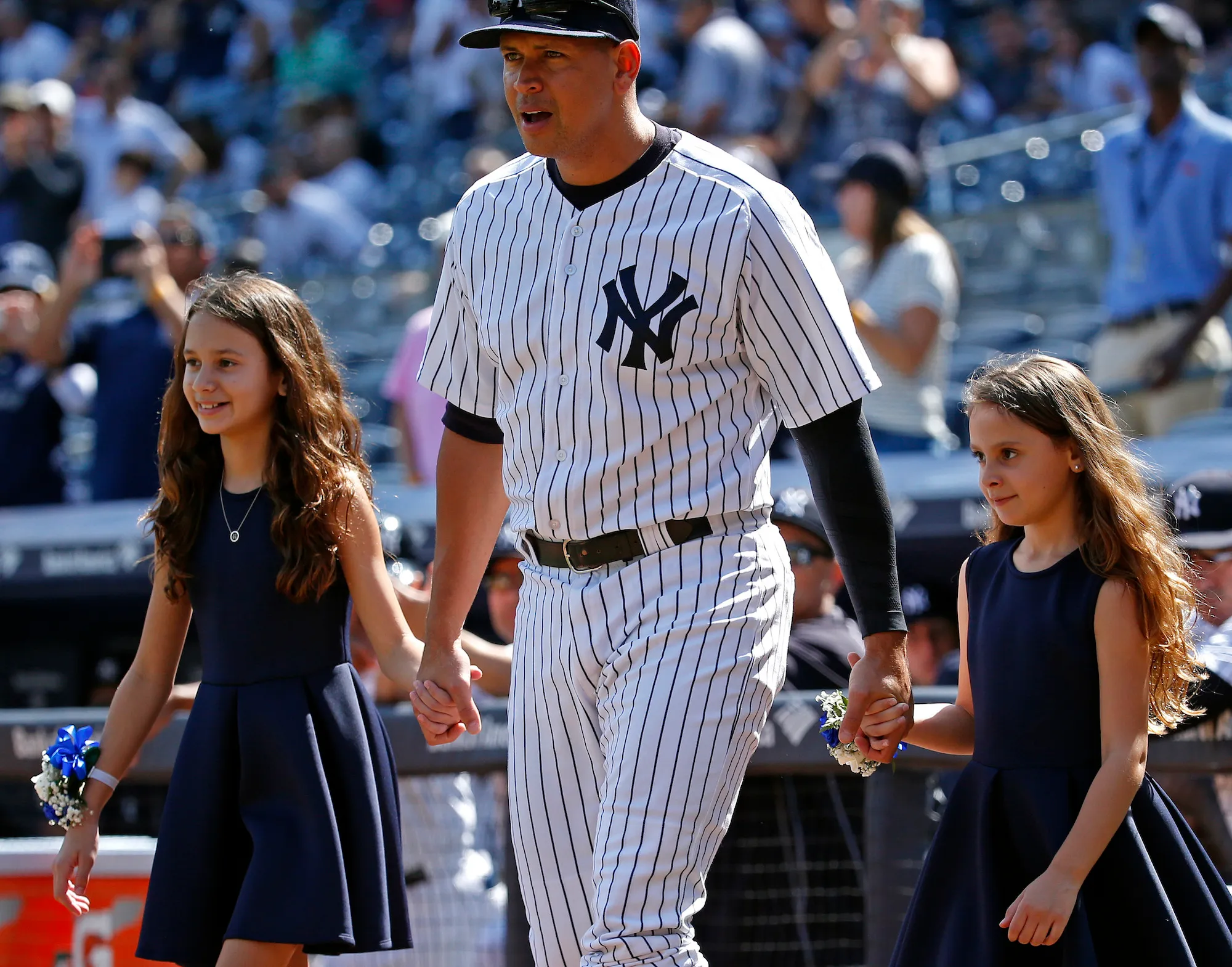 GettyImages-488966384 Alex Rodriguez Daughters 2015