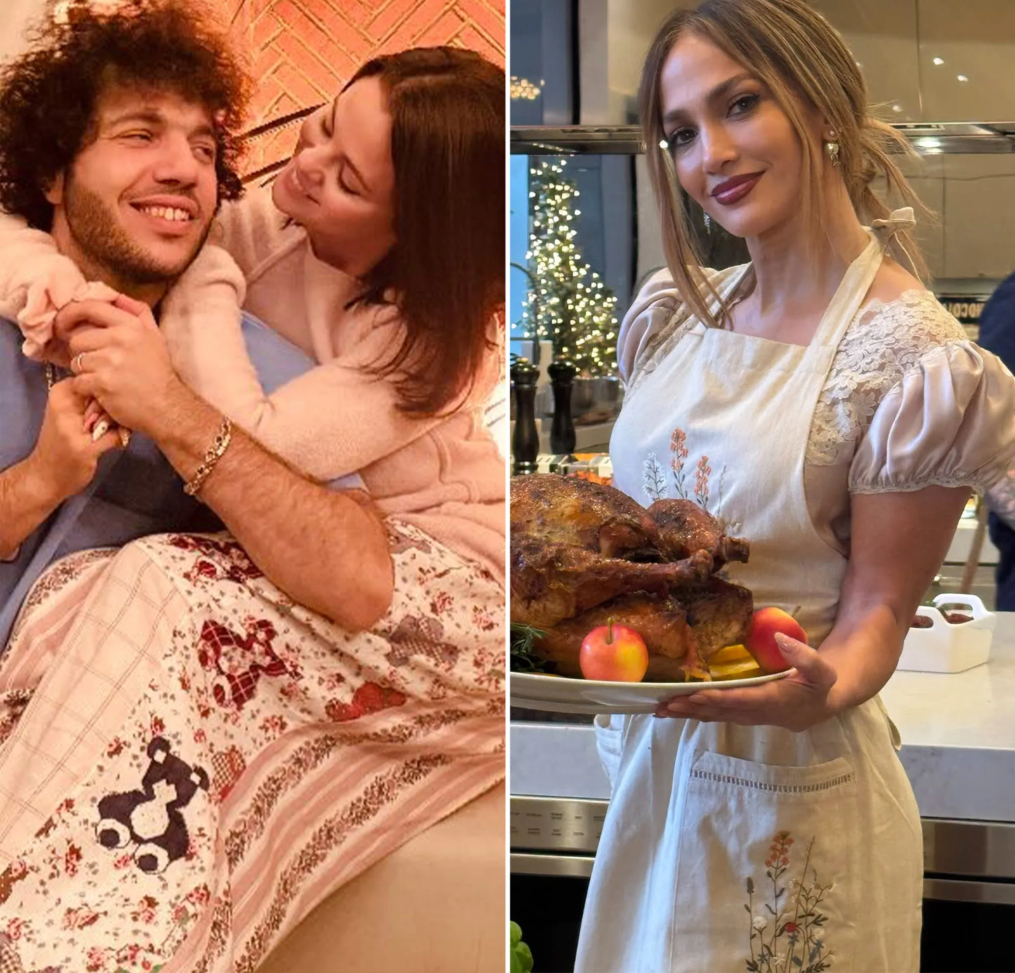 How Selena Gomez Jennifer Lopez and More Stars Celebrated Thanksgiving