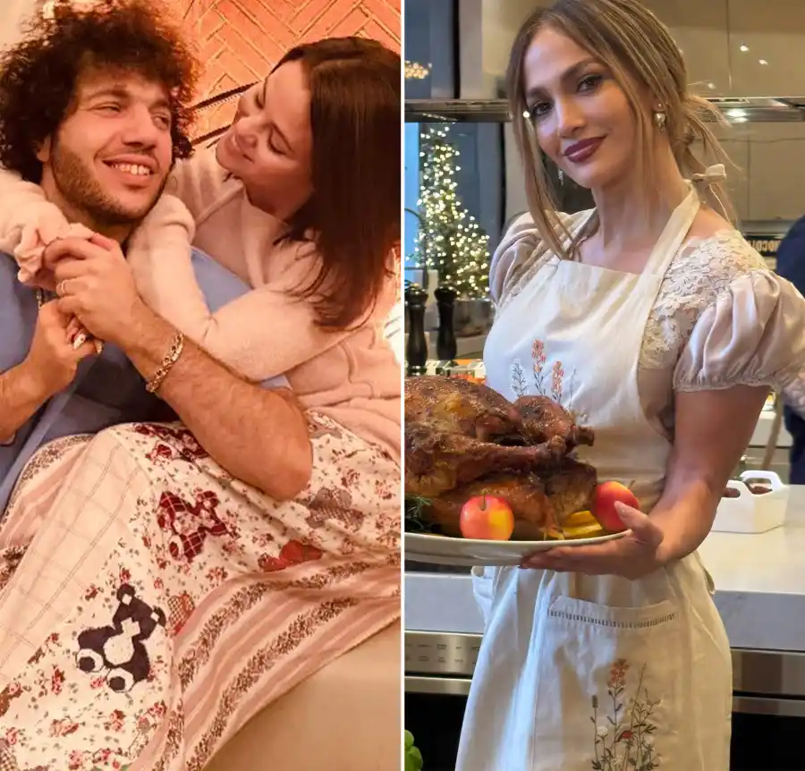 How Selena Gomez Jennifer Lopez and More Stars Celebrated Thanksgiving