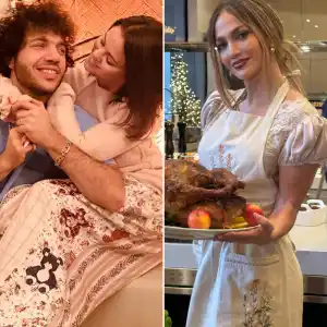 How Selena Gomez Jennifer Lopez and More Stars Celebrated Thanksgiving