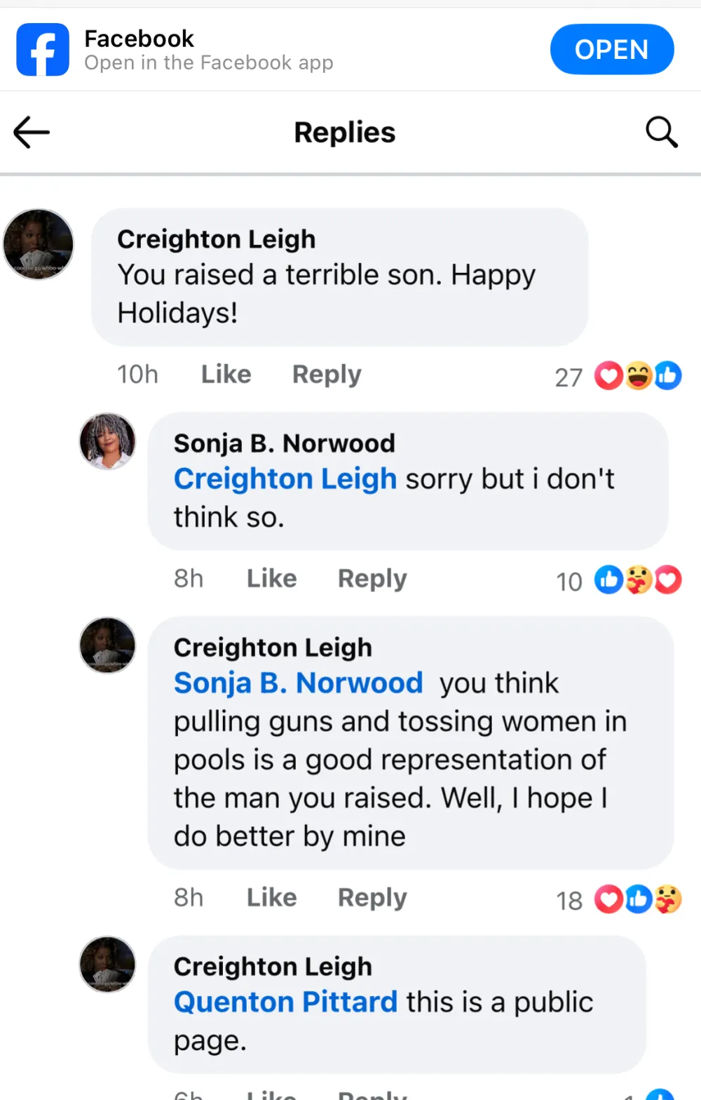 Sonja B. Norwood Facebook