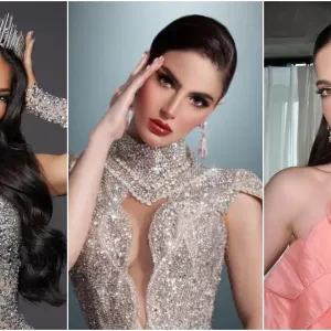 Zasheli Alicea, Miss Puerto Rico, Stephany Abasali, Miss Venezuela y Fátima Bosch, Miss México.