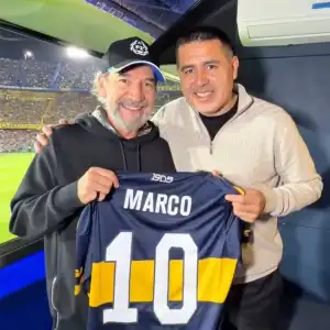 Juan Roman Riquelme y Marco Antonio Solis
