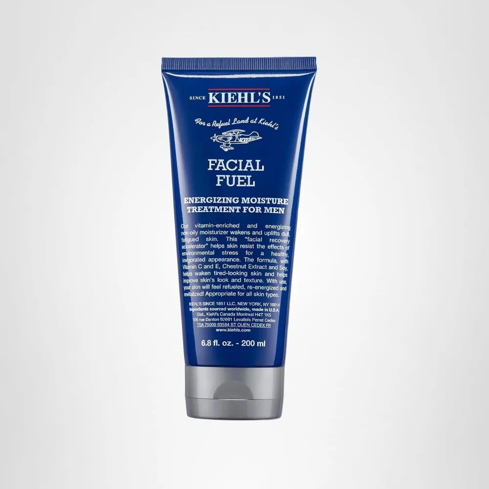 Kiehl&rsquo;s Facial Fuel Moisturizer for Men in blue squeeze tube.