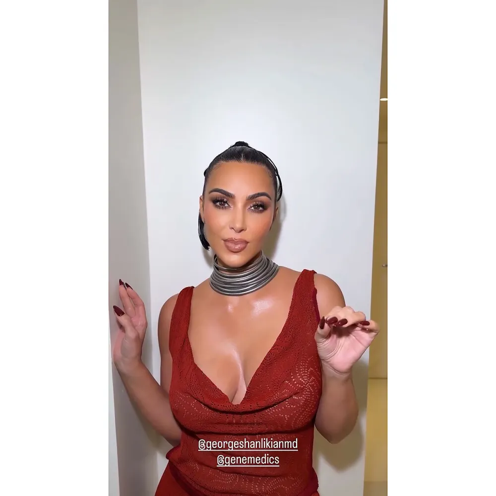 Kim Kardashian Praises Her Doctor for Anti Aging Treatments in a Sheer Dress