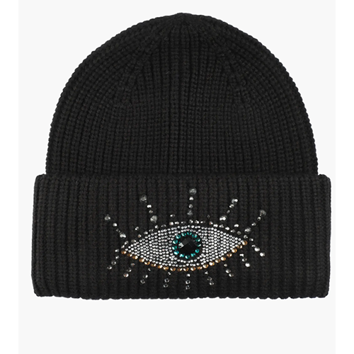 Kurt Geiger London Beaded Evil Eye Beanie