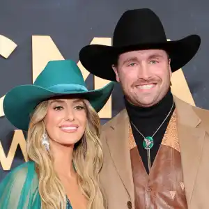Lainey Wilson and Fiance Duck Hodges Subtly Coordinate at 2025 CMAs GettyImages-2247538478