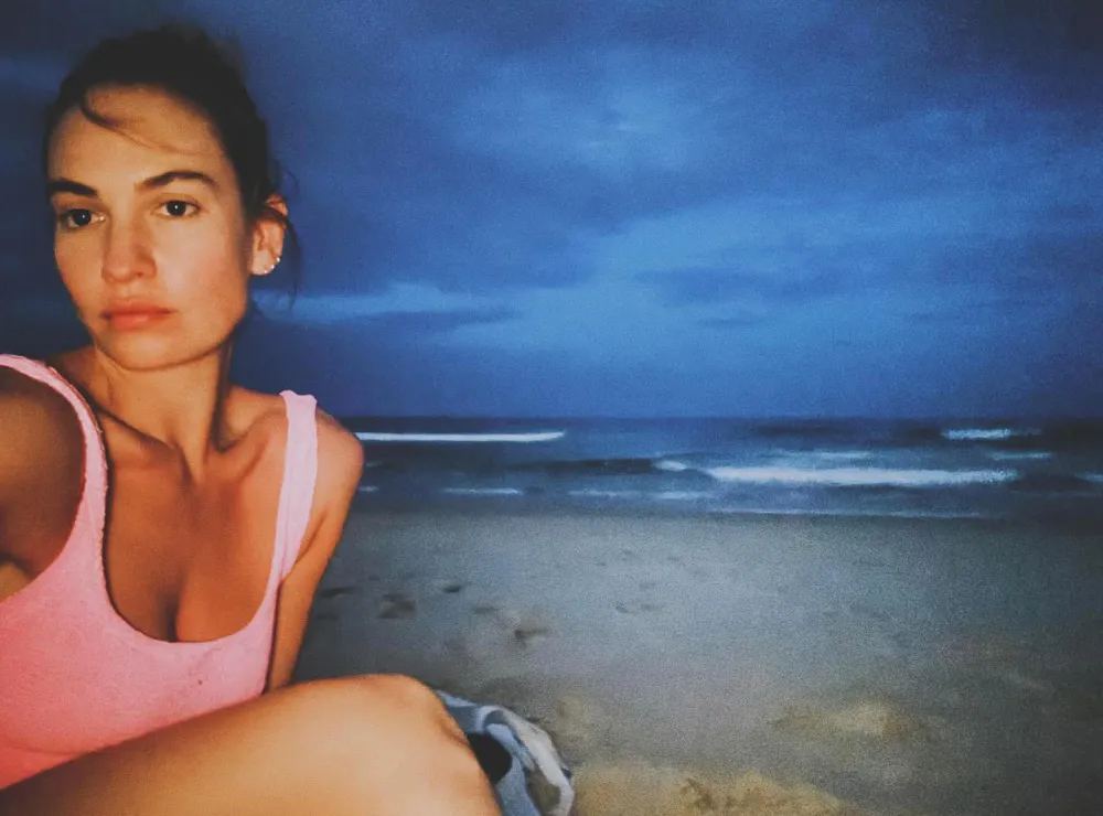 Lily James Shows Off Her Bikini Style in Australia image 1567793