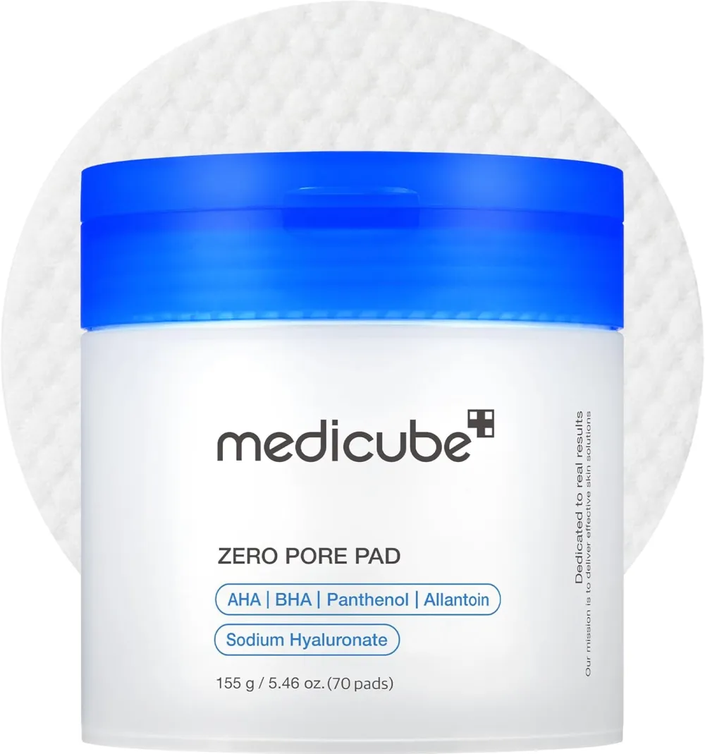 Medicube Zero Pore Pads 2.0 jar with exfoliating toner pads