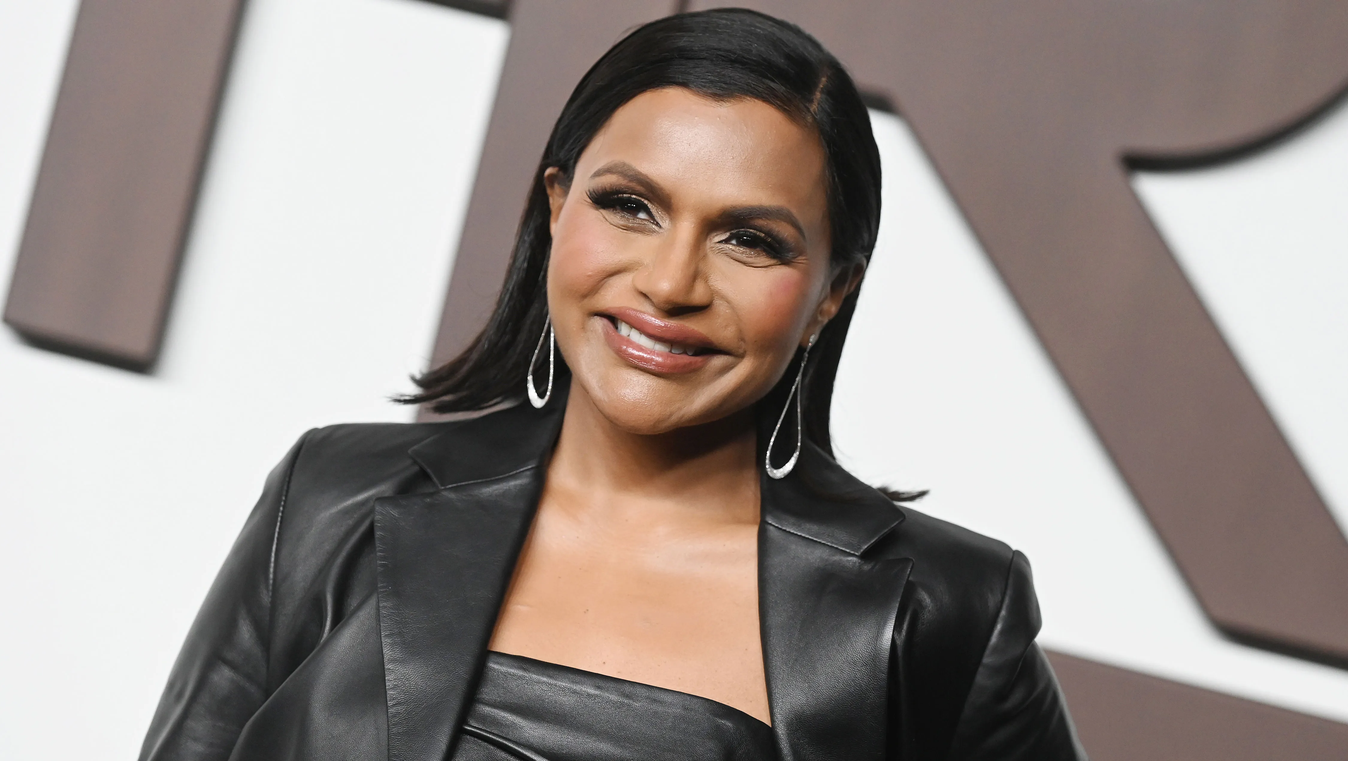 Mindy Kaling at the Ralph Lauren Spring 2024 Ready To Wear Fashion Show at the Brooklyn Navy Yard on September 8, 2023 in Brooklyn, New York. (Photo by Gilbert Flores/WWD via Getty Images)