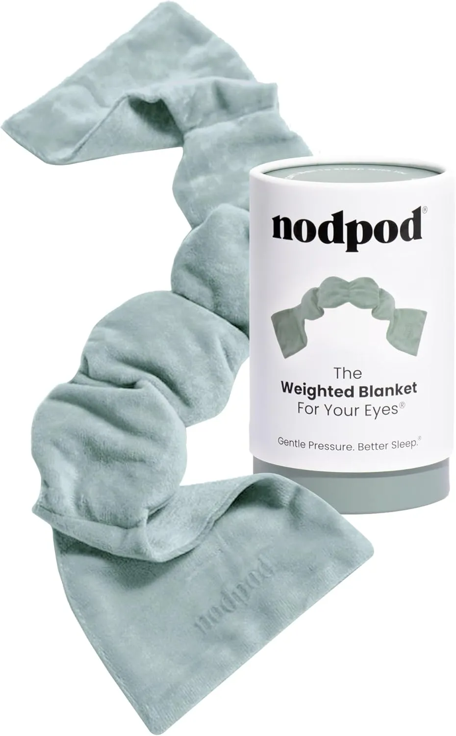 Nodpod Gentle Pressure Sleep Mask in soft weighted design