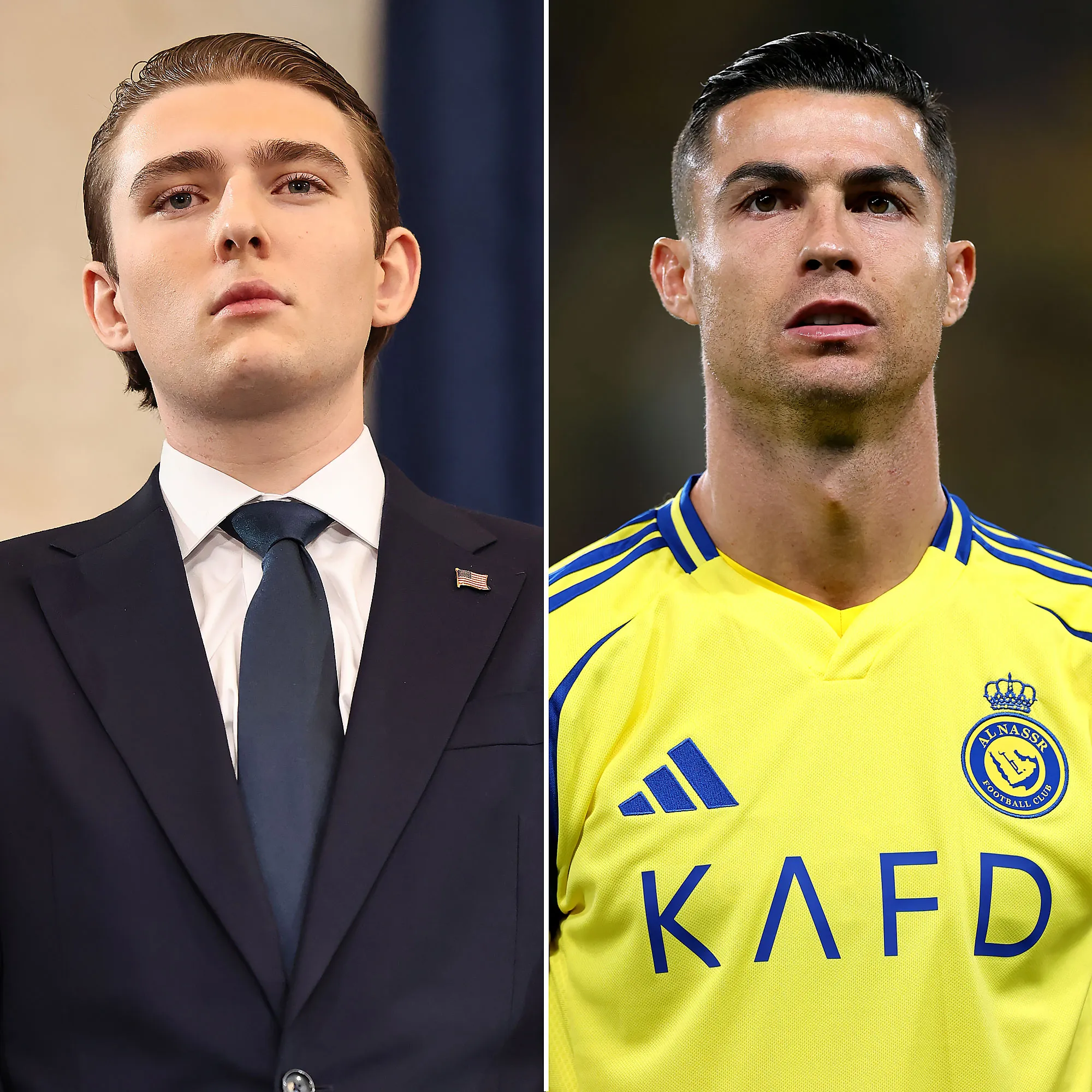 President Trump Says Son Barron Respects His Father a Little Bit More After Meeting Cristiano Ronaldo During Visit