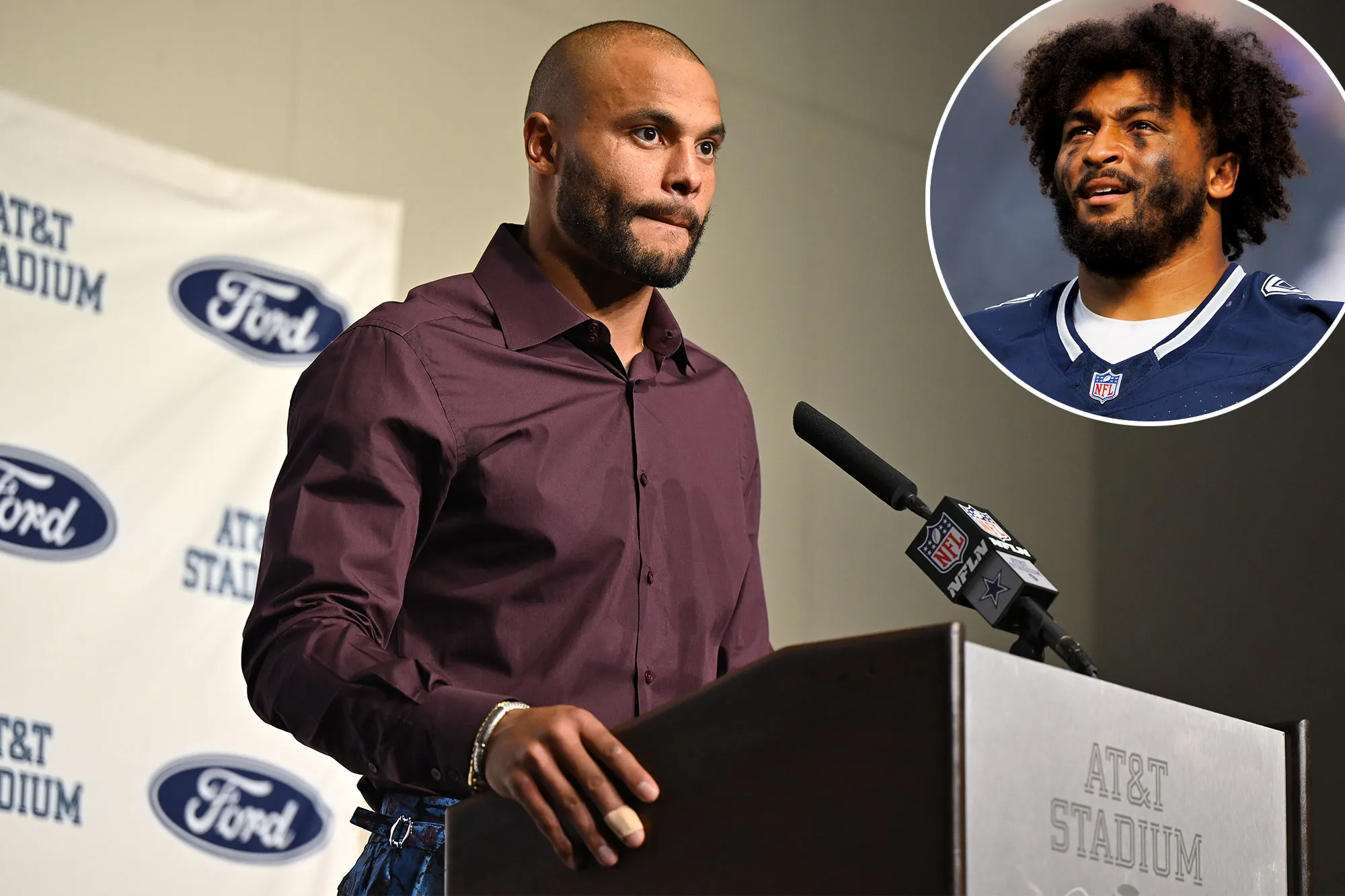 Promo Dallas Cowboys Quarterback Dak Prescott Reacts to Teammate Marshawn Kneeland Death