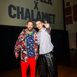 RK_2342 Adam Sandler and Timothee Chalamet Play Pickup Basketball Game